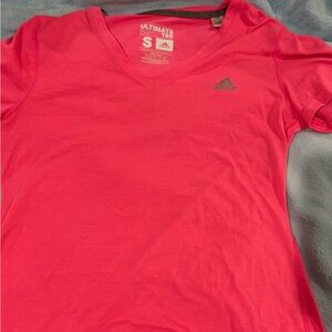 Adidas‎ Vivid Pink V-Neck Tee